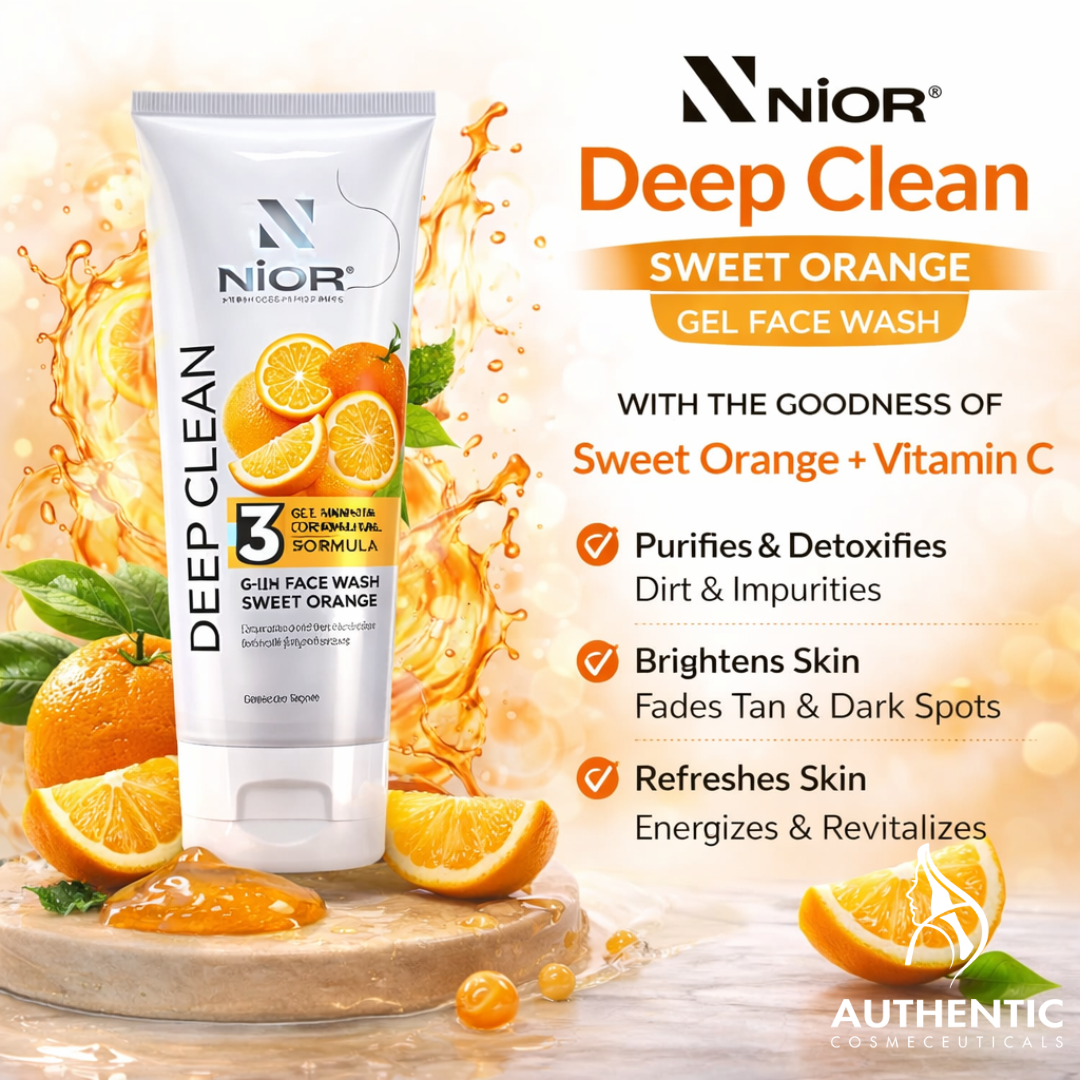 Nior Deep Clean Gel Face Wash Sweet Orange 100ml
