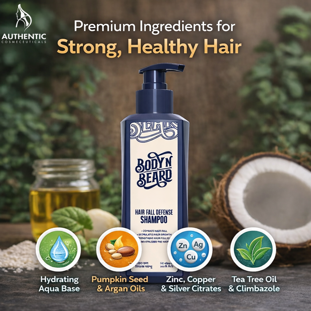 Body N Beard Hair Fall Defense Shampoo 200ml
