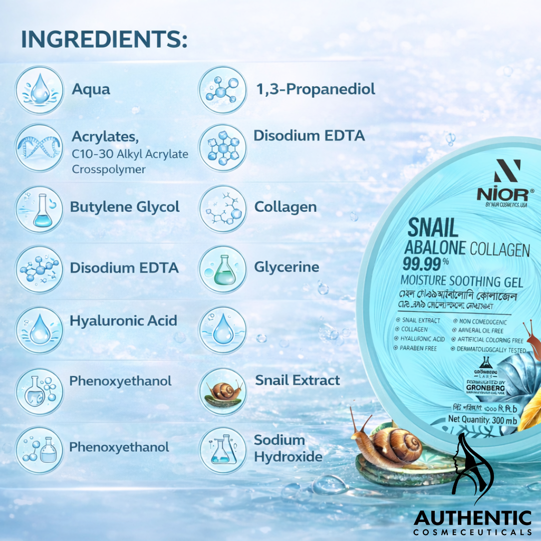 NIOR Snail Abalone Collagen Moisture Soothing Gel 300 ml