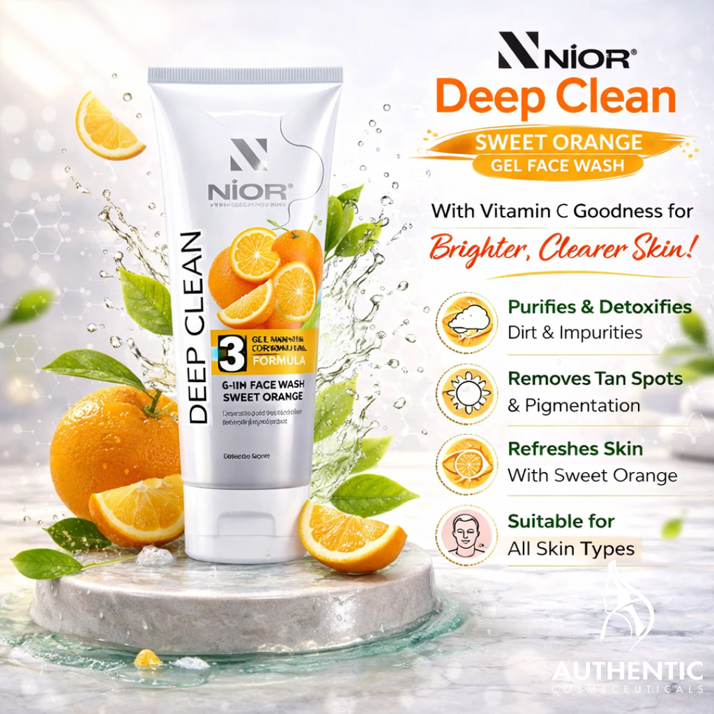 Nior Deep Clean Gel Face Wash Sweet Orange 100ml