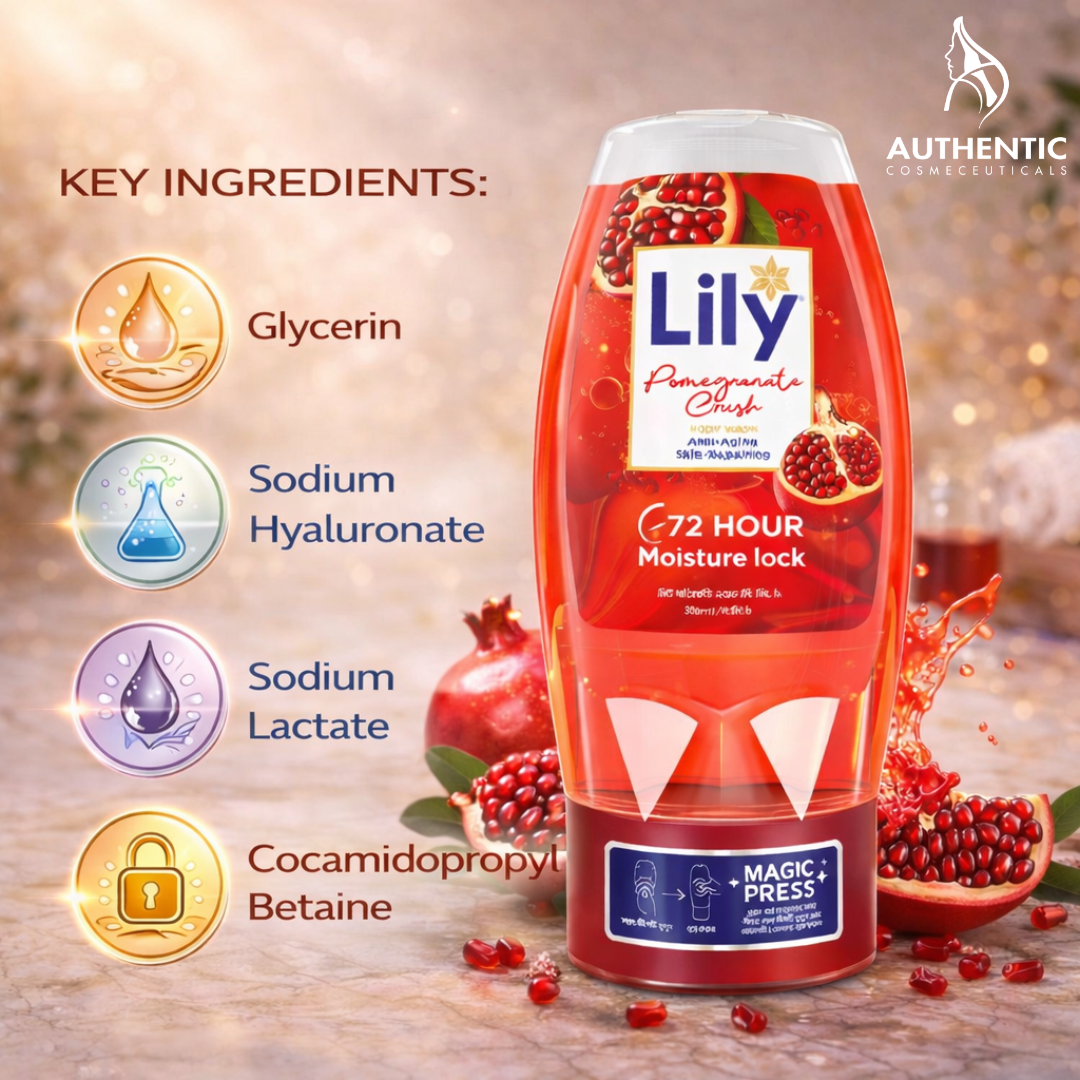Lily Pomegranate Crush Body Wash 250ml