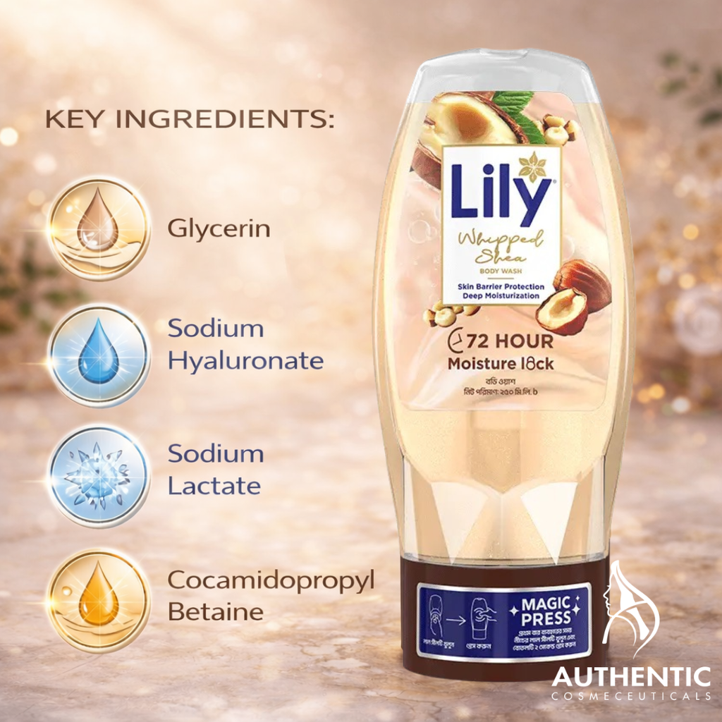 Lily Whipped Shea Body Wash 250ml