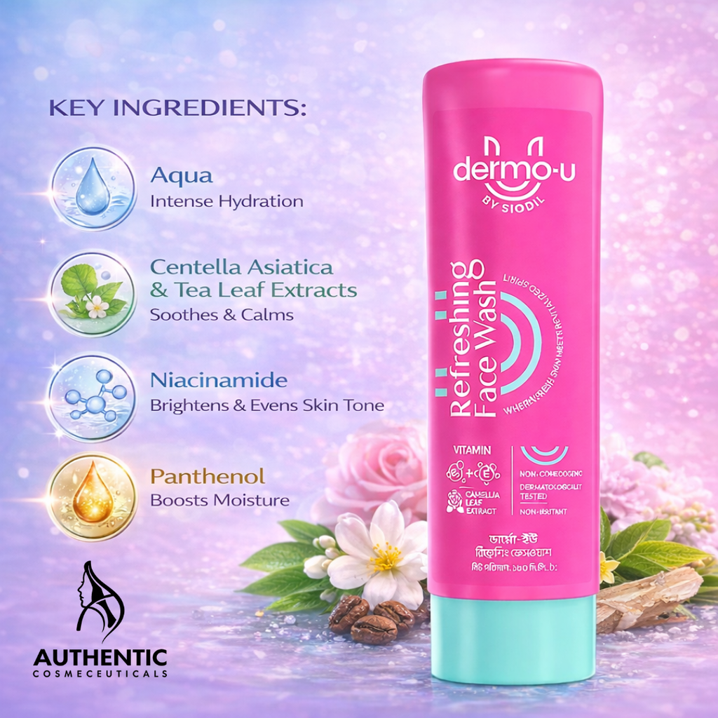 Dermo-U Refreshing Face Wash 180ml