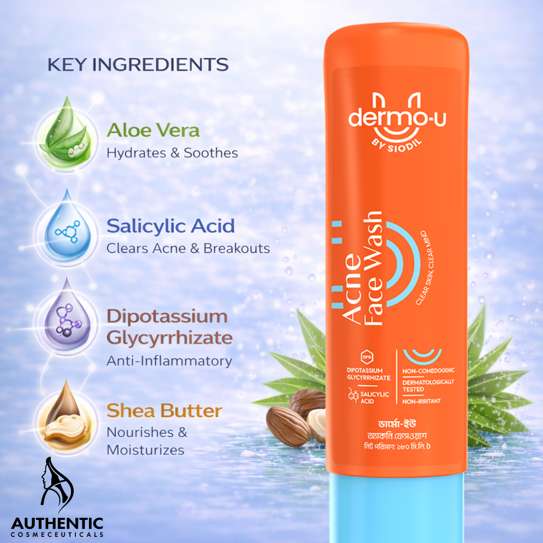 Dermo-U Acne Face Wash 180ml