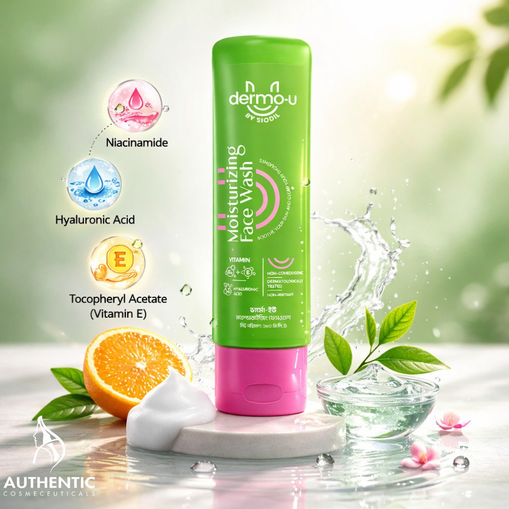 Dermo-U Moisturizing Face Wash 180ml