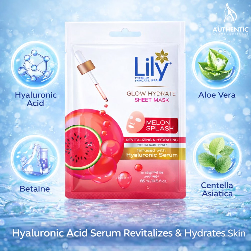 Lily Glow Hydrate Sheet Mask Melon Splash 25ml