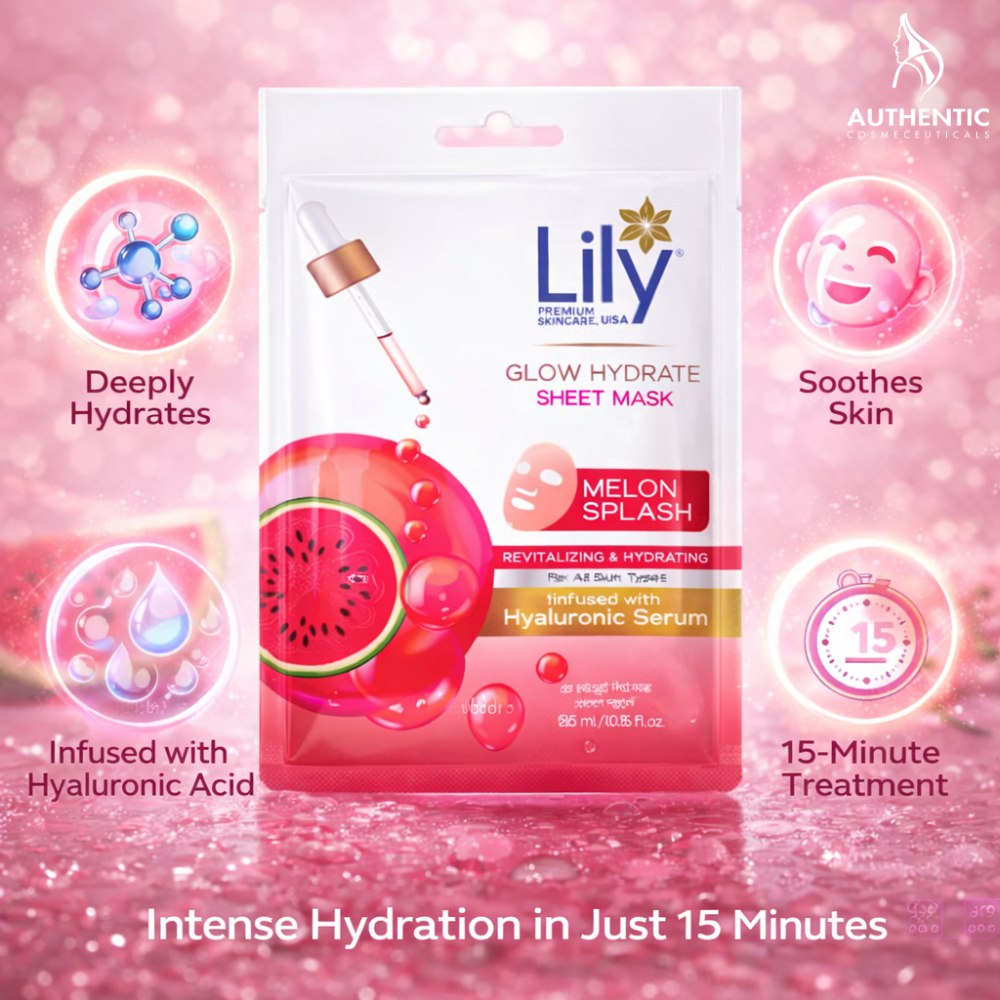 Lily Glow Hydrate Sheet Mask Melon Splash 25ml