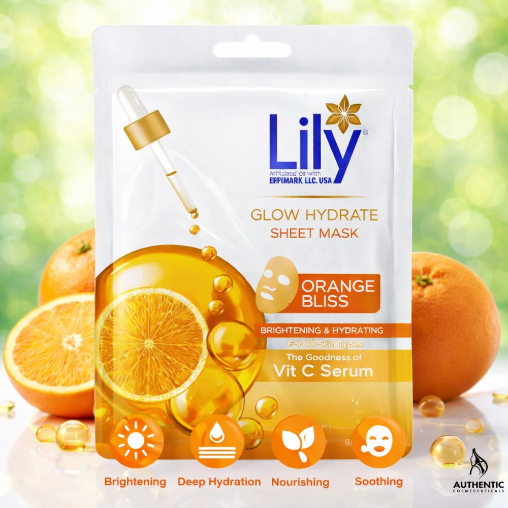 Lily Glow Hydrate Sheet Mask Orange Bliss 25ml