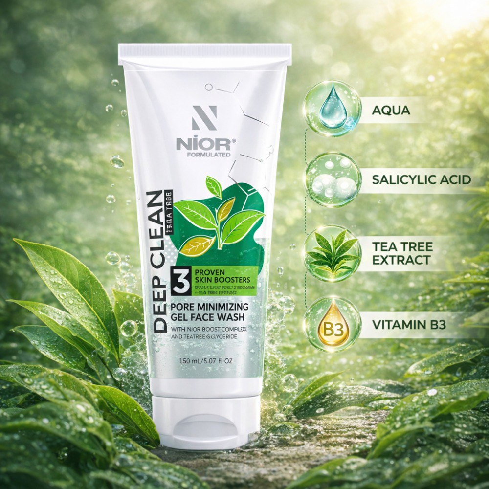 NIOR Deep Clean Gel Face Wash Tea-Tree 100ml