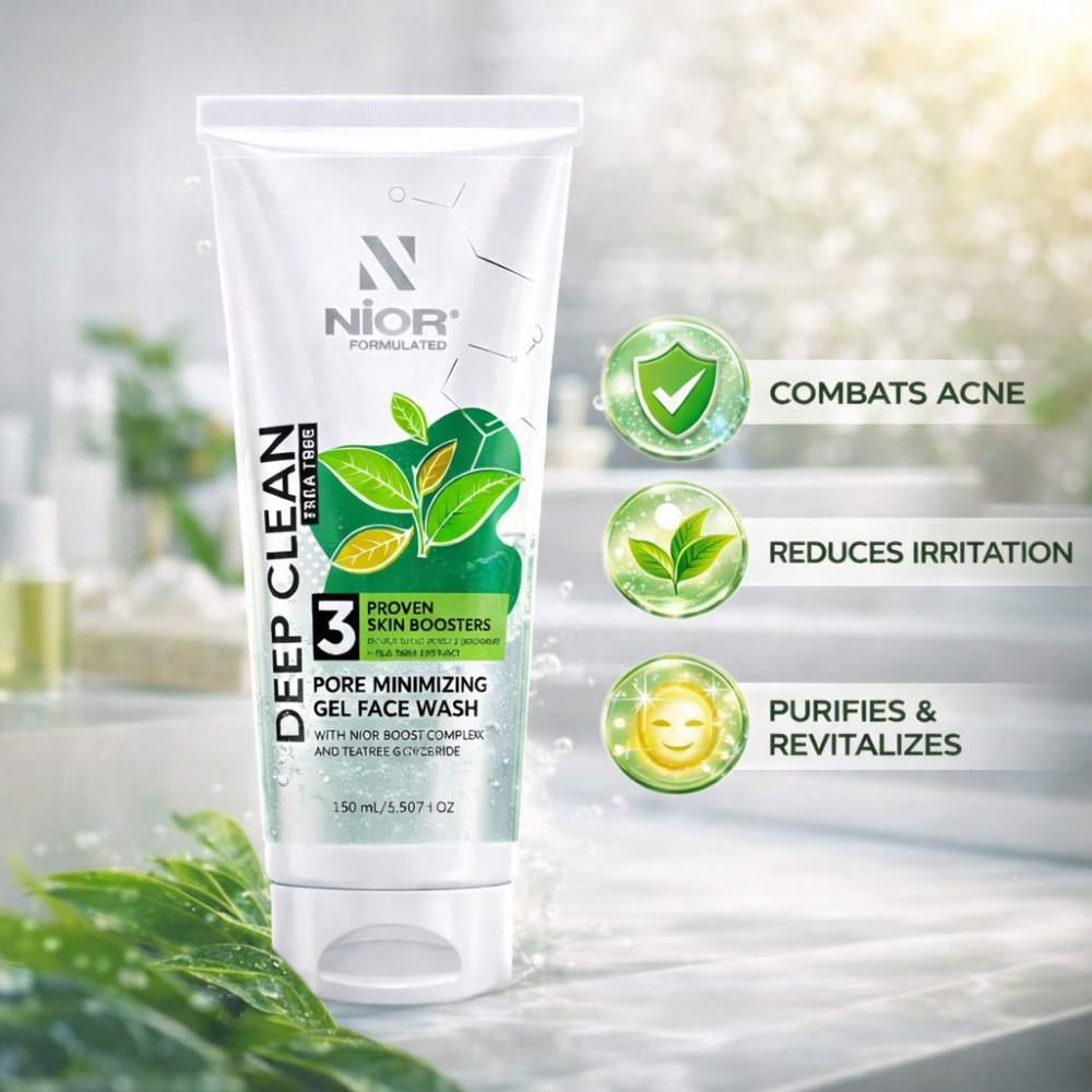 NIOR Deep Clean Gel Face Wash Tea-Tree 100ml